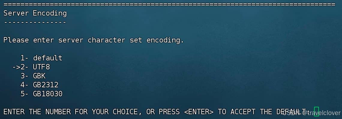 设置字符集编码