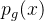 $p_g(x)$