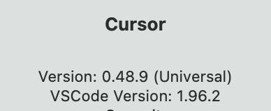cursor版本
